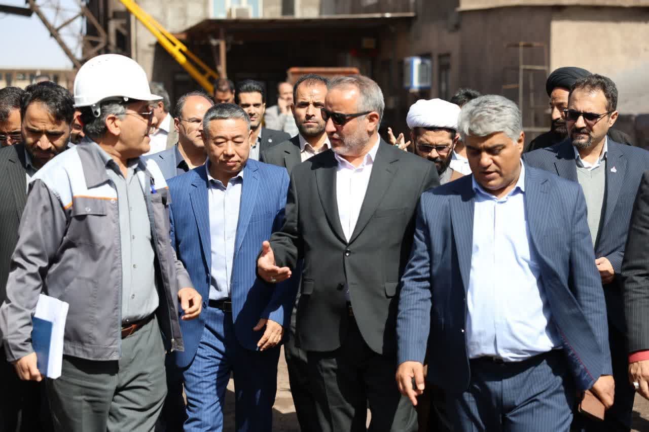 بازدید استاندار خراسان جنوبی از روند تولید کارخانه فولاد و چدن خوسف بازدید استاندار خراسان جنوبی از روند تولید کارخانه فولاد و چدن خوسف