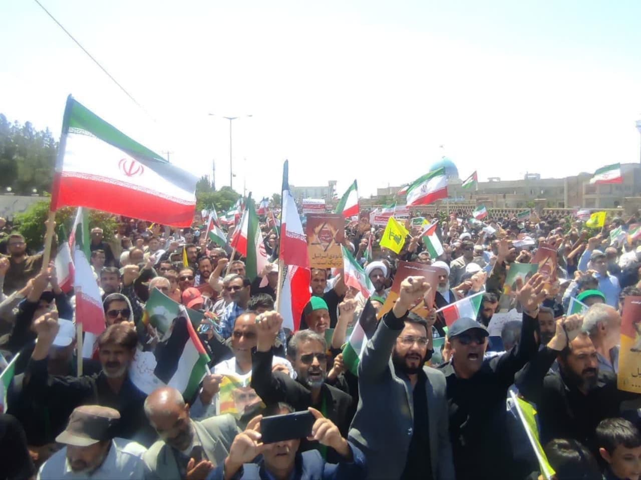 مردم همیشه در صحنه خراسان جنوبی حملات امروز رژیم صهیونیستی را محکوم کردند