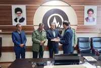 فرمانده پایگاه مقاومت بسیج شهید طالبی شرکت توزیع برق خراسان جنوبی معارفه شد