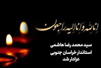 استاندار خراسان جنوبی در فقدان مادر عزادار شد