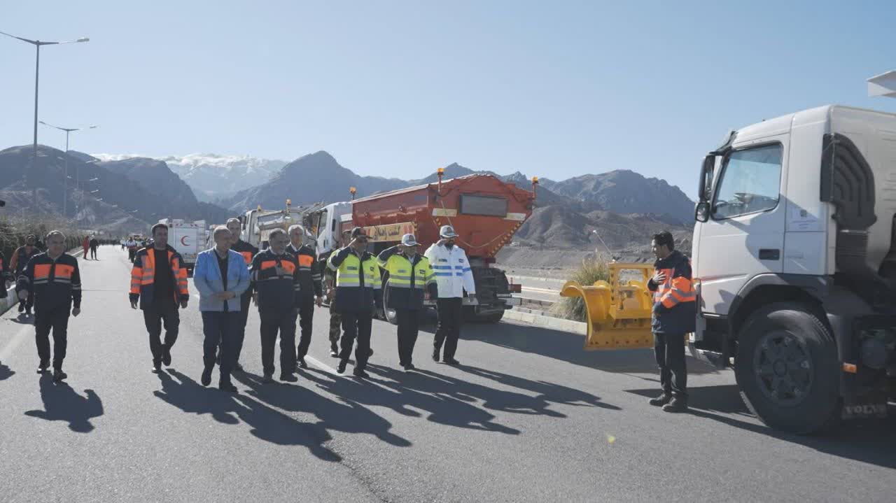 آغاز رزمایش ترافیکی طرح راهداری زمستانی ۱۴۰۴ در خراسان جنوبی