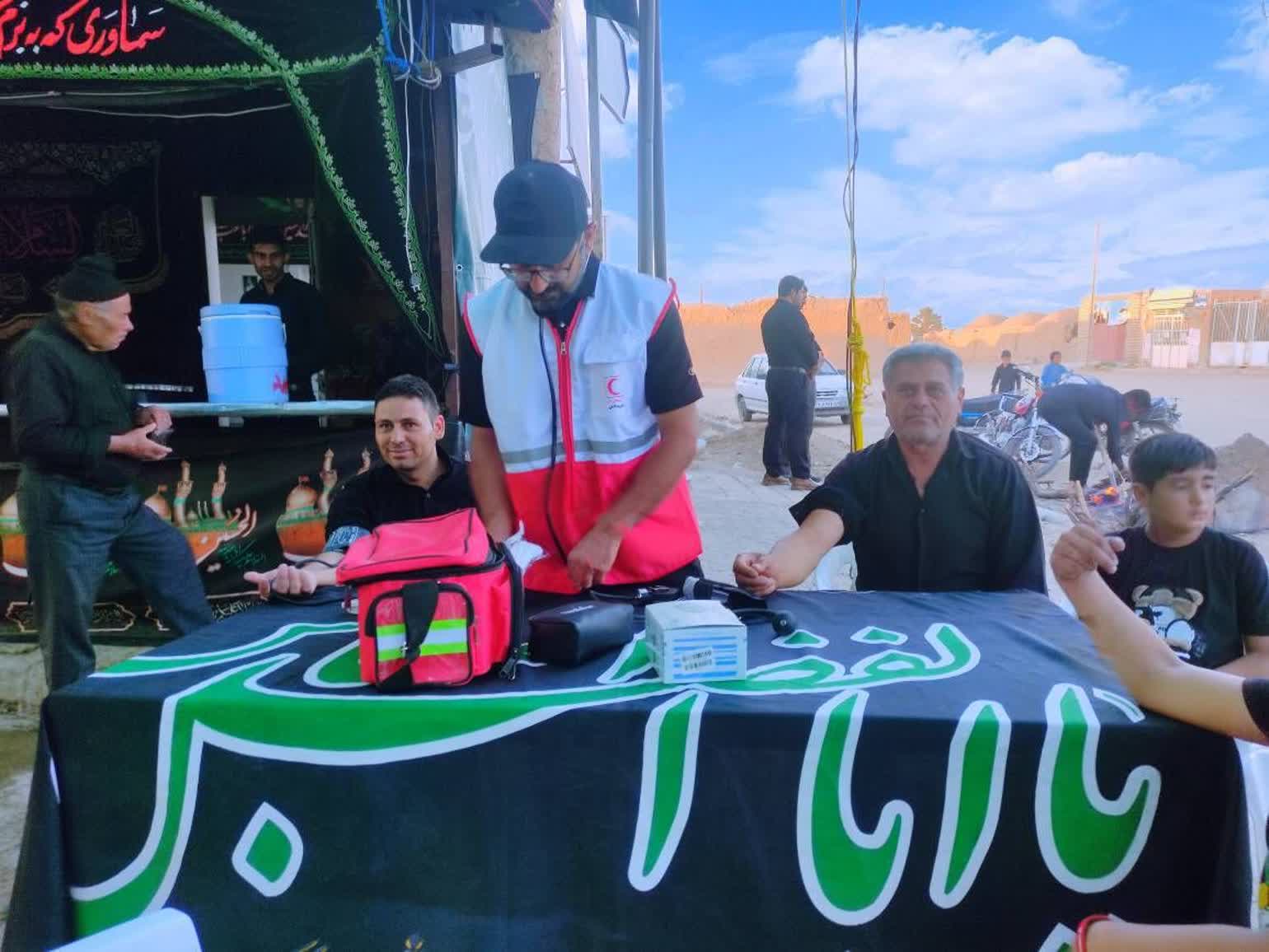 بهره‌مندی بیش از ۹۱ هزار نفر از خدمات جمعیت هلال احمر خراسان جنوبی در تاسوعا و عاشورای حسینی